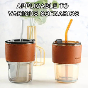 Glass tumbler with straw My Store My Store