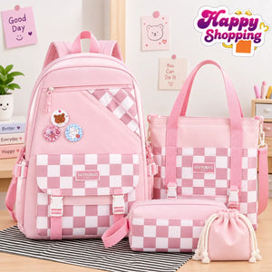 4-Piece Girls’ School Bag Set Velora Velora