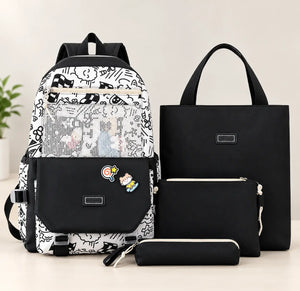 4-Piece Girls’ School Bag Set Velora Velora